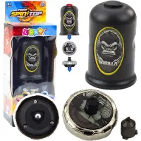 Leantoys Ensemble de lanceur de spinner Flying Disk Gorilla Black