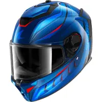 Shark Spartan GT Pro Carbon Mekarium, casque intégral ,Bleu Foncé/Bleu/Orange ,M