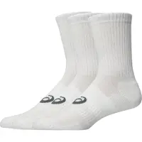Asics unisex. 3033C298 Pack 3 Chaussettes Crew blanc (L), Homewear, Sport, Coton
