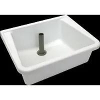 Kwc Bassin multifonction , modèle SIRIUS, en GFK, dimensions 500 x 220 x 400 mm, couleur blanche