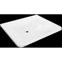 Kwc Meuble de salle de bain individuel , modèle MEDCARE, en stratifié MIRANIT, dimensions 650 x 150 x 550 mm, couleur blanc
