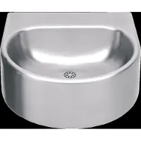Kwc Meuble de salle de bain , modèle ANIMA, en acier inoxydable, dimensions 460x230x490 mm, avec trou pour robinet