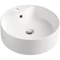 BEITZ & Walz AqvaCeramica lavabo à poser rond 460 mm blanc