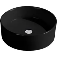 BEITZ & Walz AqvaCeramica vasque à poser ronde 460 mm noir mat