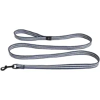 HAY - Laisse pour chien « Flat » - S/M - Rayures bleues et blanches (M, S, Chien, Promenade)