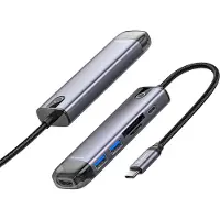 Mcdodo Hub 6In1 Usb-C Rj-45 Vga Hdmi 4K Pour Macbook Hu-7740