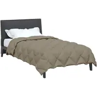 vidaXL , couette d'hiver, 140 x 200 cm, 450 g/m², gris clair