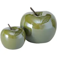 Boltze Deko Apfel Perly 2er Set Dekoration Geschenkidee, Deko Küche Wohnzimmer