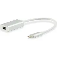 Equip Mini DisplayPort — USB Typ C (15 cm), Adaptateur données + vidéo, Blanc