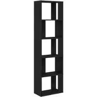 vidaXL Bibliothèque/Séparateur de pièce chêne noir 45x24x159 cm