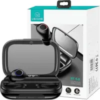 Usams Casque Bluetooth 5.0 Tws Yjseries Wireless Noir/Noir Bhuyj01