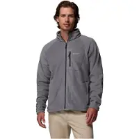 Columbia Veste en polaire fonctionnelle 'FAST TREK II' gris fumé / blanc