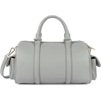 Lancaster Sacs à main 'Lancaster Sac polochon Zippé M Milano Ana Gris' gris