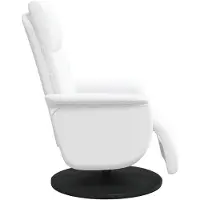 vidaXL Fauteuil de massage et de détente , blanc, similicuir