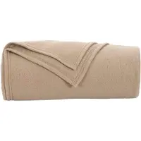 vidaXL Couvertures À Jeter 24 Pcs Camel 240 X 220 Cm Toison