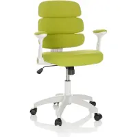 Hjh OFFICE Chaise tournante pour enfants KID ERGOLINO W Chaise de bureau pour enfants réglable en hauteur avec accoudoirs Tissu