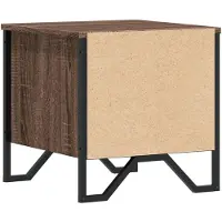 vidaXL Tables de chevet 2pcs chêne marron 40x41x40cm bois d'ingénierie