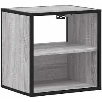 vidaXL Tables de chevet murales 2 pcs sonoma gris 40x31x39,5 cm