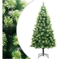 vidaXL Sapin de Noël artificiel à charnières avec support 180 cm