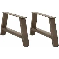 vidaXL Pieds de table basse en forme de A 2 pcs. 70x(30-31) cm acier