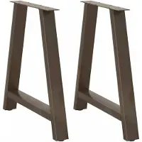 vidaXL Pieds de table de salle à manger en forme de A 2 pcs. 80x(72-73) cm acier