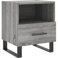 vidaXL Table de chevet sonoma gris 40x35x47,5 cm bois d’ingénierie