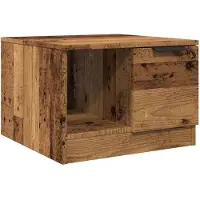 vidaXL Table basse imitation vieux bois 50x50x36 cm Bois composite