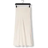 Selected Viscose Mélangée Jupe Longue Femme Beige 40