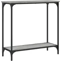 vidaXL Table console sonoma gris 75x30,5x75 cm bois d'ingénierie