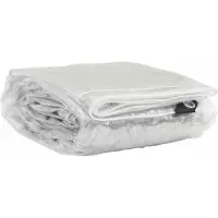 vidaXL Bâche transparente avec œillets 4x5 m PVC