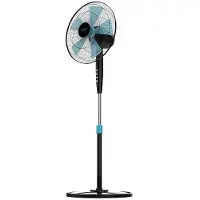 Cecotec Ventilateur sur Pied EnergySilence 510. 5 Pales, Oscillant, 3 Vitesses, Réglable (115-135 cm), Moteur en Cuivre