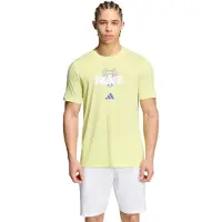 Adidas Padel Graphic Short Sleeve T-shirt Jaune M Homme