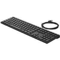HP Tastiera USB 320K (9SR37UT#ABZ) (IT, Filaire), Clavier, Noir