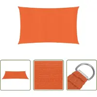 The Living Store Store 160 g/m² Orange 3,5x5 m HDPE