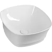 Hak Sapho Idea - Lavabo 430x430 mm, sans trou pour robinet, blanc WH100