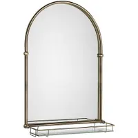 Hak Sapho Miroirs - Miroir Tiga 480x670 mm, avec étagère, bronze HZ206