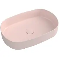 Hak INFINITY OVAL vasque à poser, 55x36cm, Rosa Salmon
