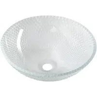 Hak Sapho Beauty - Lavabo à poser, diamètre 420 mm, sans trop-plein, verre clair TY165