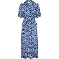 JDY Robe-chemise 'JDYStarr' bleu foncé / blanc