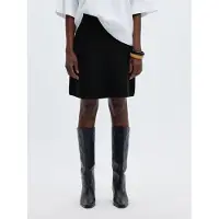 Selected Viscose Mélangée Mini-jupe Femme Le noir S