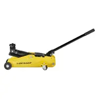 Dunlop Cric hydraulique d'une capacité de 2T - Pont élévateur de voiture 135-305 mm - Compact avec roulettes