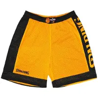 Spalding Short réversible Hommes - Orange / Noir
