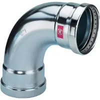 Viega Italia Srl - Viega Arc Prestabo 597566 76,1 Mm, 90 Degrés, Acier Non Allié, Sc-contur