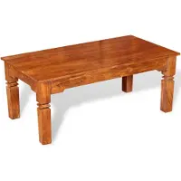 vidaXL Table basse en bois massif 110x60x45 cm