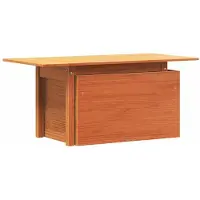 vidaXL Table de jardin brun cire 100x50x75 cm pin massif