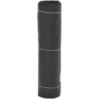 vidaXL Membrane anti-mauvaises herbes noir 0,5x10 m PP