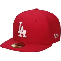 New Era Hommes, Casquette, 59Fifty Casquette - BASIC LA Dodgers rouge / blanc, Rouge, Blanc, (7 1/8)