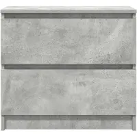 vidaXL Armoire TV gris béton 60x35x54 cm Bois composite