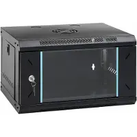 vidaXL Armoire réseau avec stockage noir 53 x 45 x 30 cm acier