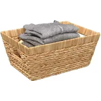 vidaXL Paniers de rangement 2 pcs Nature 38 x 28 x 15 cm Jacinthe d'eau